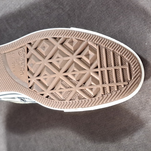 Converse Chuck Taylor All Star Ox Low Black White Plaid Canvas Sneakers G- US 10 - Picture 10 of 16